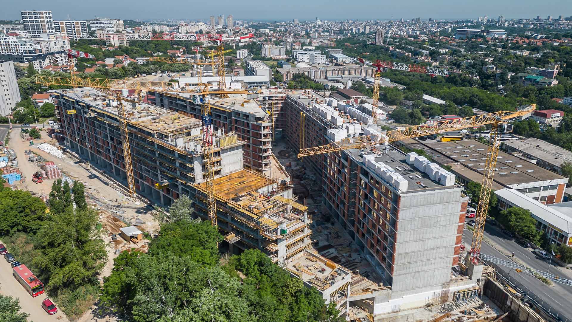 DŽAM GRADNJA | Nemanjin Grad Beograd | DEMIT fasada 50.000 m²